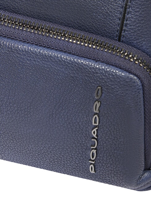 CRONUS &Eacute;tui &agrave; beaut&eacute; en cuir bleu - Trousses