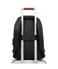 PIQUADRO BUSINESS CASUAL Sac &agrave; dos pliable en tissu Noir - Sacs &agrave; dos pour ordinateur portable - 4