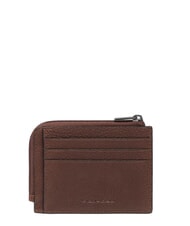 PIQUADRO CRONUS porte-cartes en cuir MARRON - Portefeuilles Homme - 3
