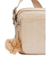 KIPLING ABANU M sac d'&eacute;paule beige paillet&eacute; - Sacs pour Femme - 4