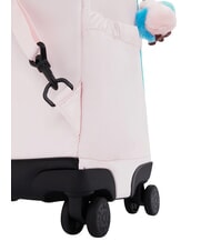 KIPLING NEW ZEA Sac &agrave; dos trolley avec chariot rose marin m&eacute;tallis&eacute; - Sacs &agrave; dos &agrave; roulettes - 5