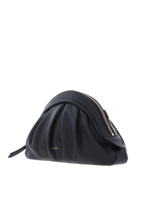 CAMPIONARIO - CHEEK SMOOTH  Sac bandouli&egrave;re, en cuir Noir - Sacs pour Femme