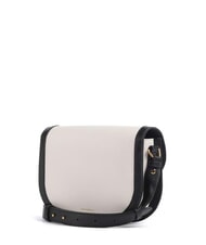 COCCINELLE CAMPIONARIO - DEW BICOLOR Mini sac bandouli&egrave;re en cuir blanc/noir - Sacs pour Femme - 2
