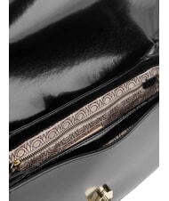 COCCINELLE CAMPIONARIO - DEW SHINY CALF Sac bandouli&egrave;re en cuir bross&eacute; Noir - Sacs pour Femme - 4