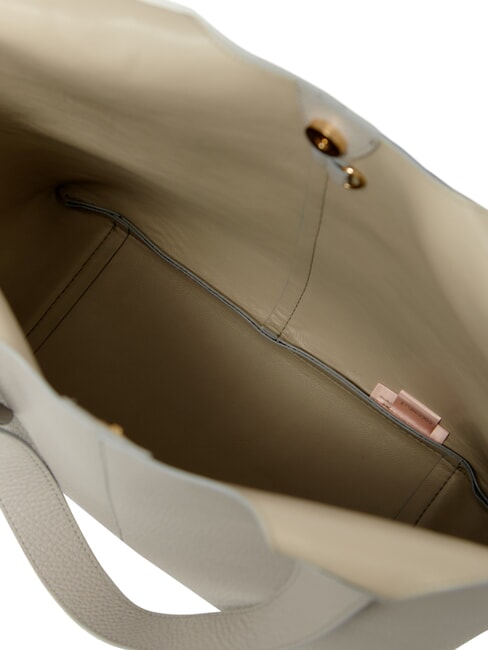 CAMPIONARIO - BRUME Sac bandouli&egrave;re en cuir gris clair - Sacs pour Femme