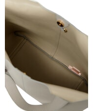 COCCINELLE CAMPIONARIO - BRUME Sac bandouli&egrave;re en cuir gris clair - Sacs pour Femme - 4