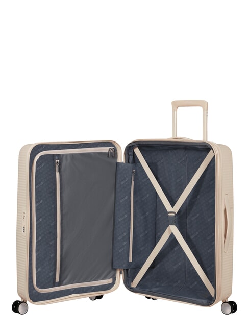 SOUNDBOX SPINNER Chariot moyen, extensible sable de coco - Valises Rigides