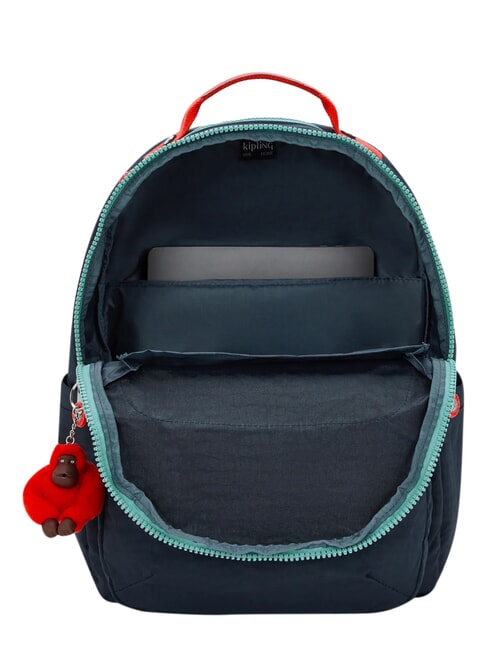 SEOUL Grand sac &agrave; dos bleu fonc&eacute; - Sacs pour Femme