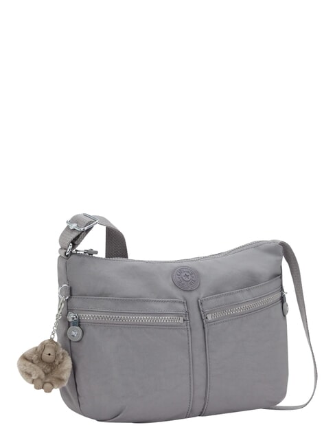 IZELLAH M sac d'&eacute;paule gris moyen - Sacs pour Femme