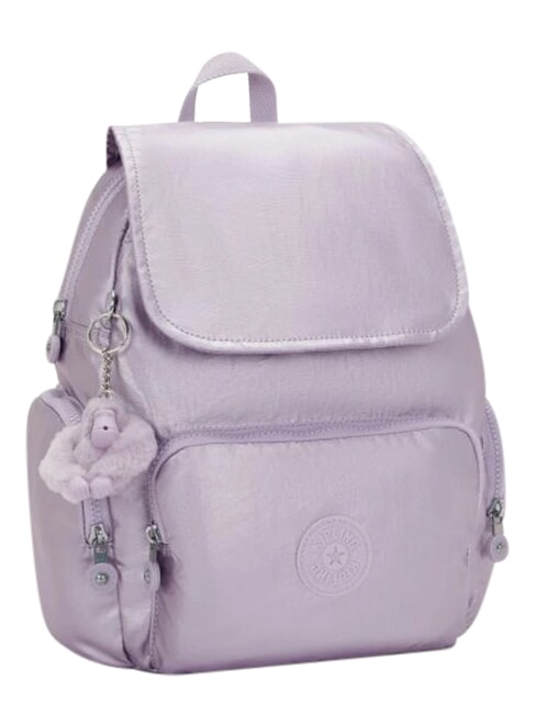 CITY ZIP Sac &agrave; dos &agrave; rabat violet clair - Sacs pour Femme