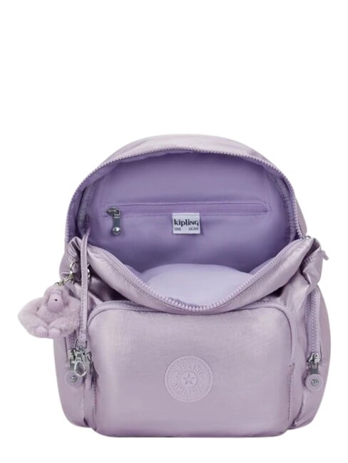 CITY ZIP Sac &agrave; dos &agrave; rabat violet clair - Sacs pour Femme