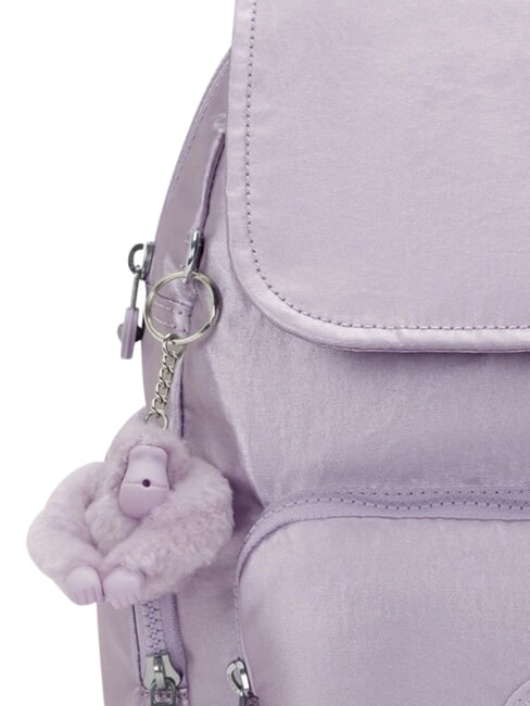 CITY ZIP Sac &agrave; dos &agrave; rabat violet clair - Sacs pour Femme