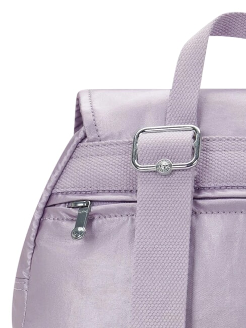 CITY ZIP Sac &agrave; dos &agrave; rabat violet clair - Sacs pour Femme