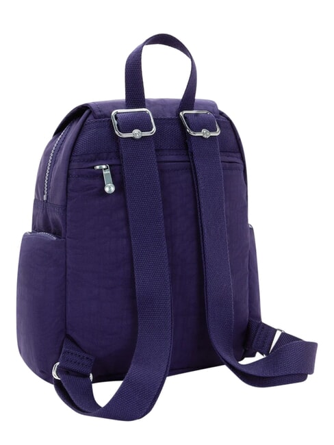 CITY ZIP MINI Petit sac &agrave; dos &agrave; rabat bleu fonc&eacute; - Sacs pour Femme