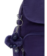 KIPLING CITY ZIP MINI Petit sac &agrave; dos &agrave; rabat bleu fonc&eacute; - Sacs pour Femme - 5