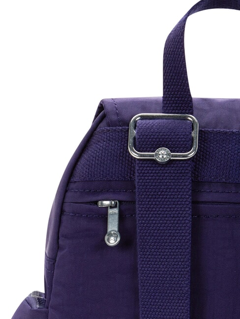 CITY ZIP MINI Petit sac &agrave; dos &agrave; rabat bleu fonc&eacute; - Sacs pour Femme