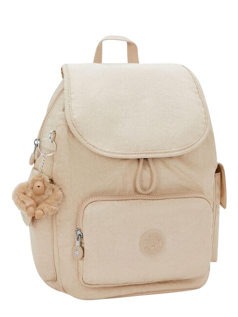 CITY PACK S Sac &agrave; dos beige paillet&eacute; - Sacs pour Femme