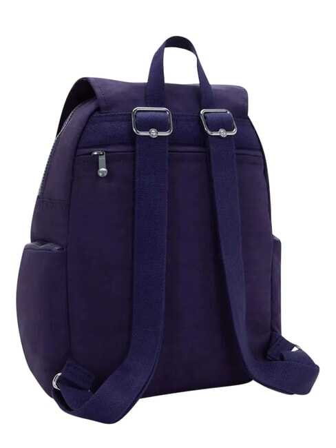 CITY ZIP S Sac &agrave; dos avec rabat bleu fonc&eacute; - Sacs pour Femme