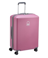 BENETTON By DELSEY UCB HARD Ensemble de 3 chariots : cabine + moyen + grand pivoine - Ensemble Valises - 3
