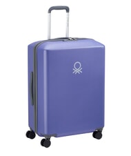 BENETTON By DELSEY UCB HARD Ensemble de 3 chariots : cabine + moyen + grand Violet - Ensemble Valises - 4