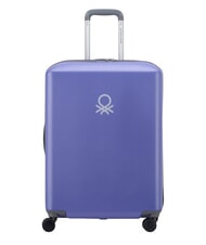 BENETTON By DELSEY UCB HARD Ensemble de 3 chariots : cabine + moyen + grand Violet - Ensemble Valises - 3