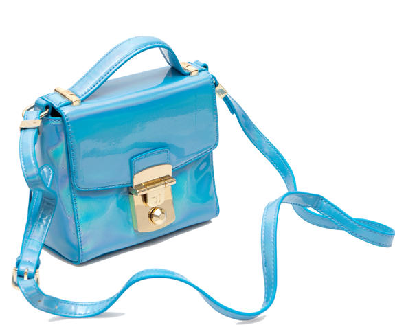 Jeans Levanto Shiny, mini sac &agrave; bandouli&egrave;re bleu - Sacs pour Femme