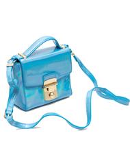 TRUSSARDI Jeans Levanto Shiny, mini sac &agrave; bandouli&egrave;re bleu - Sacs pour Femme - 2