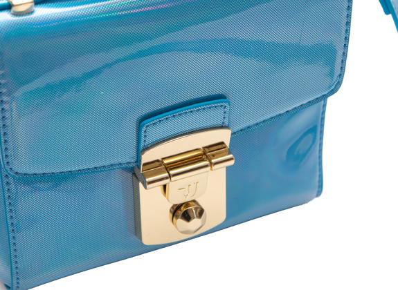 Jeans Levanto Shiny, mini sac &agrave; bandouli&egrave;re bleu - Sacs pour Femme