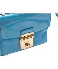 TRUSSARDI Jeans Levanto Shiny, mini sac &agrave; bandouli&egrave;re bleu - Sacs pour Femme - 3
