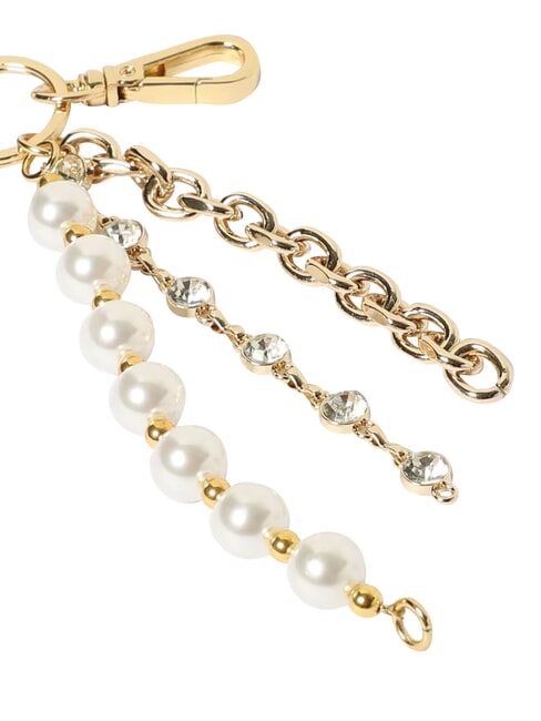 CHARMS Porte-cl&eacute;s avec logo en m&eacute;tal blanc - Porte-cl&eacute;s