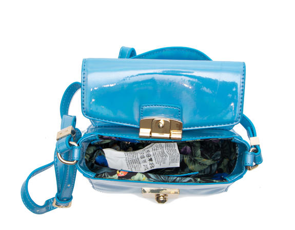 Jeans Levanto Shiny, mini sac &agrave; bandouli&egrave;re bleu - Sacs pour Femme