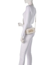 LOVE MOSCHINO LOVELY LOVE Mini sac coffre, avec bandouli&egrave;re Ivoire - Sacs pour Femme - 3