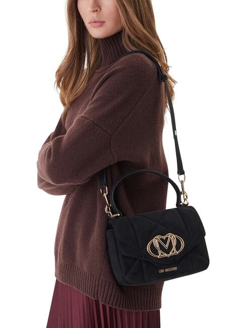 EMBOSSED Mini sac &agrave; main avec bandouli&egrave;re Noir - Sacs pour Femme