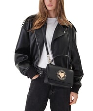 LOVE MOSCHINO CUPID Mini sac &agrave; main avec bandouli&egrave;re Noir - Sacs pour Femme - 2