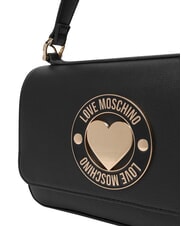 LOVE MOSCHINO CUPID Mini sac &agrave; main avec bandouli&egrave;re Noir - Sacs pour Femme - 5