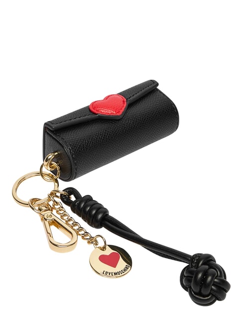CHARMS Porte-cl&eacute;s avec logo en m&eacute;tal noir/rouge/noir - Porte-cl&eacute;s
