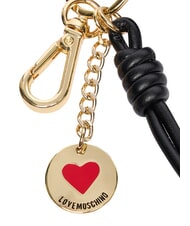LOVE MOSCHINO CHARMS Porte-cl&eacute;s avec logo en m&eacute;tal noir/rouge/noir - Porte-cl&eacute;s - 4