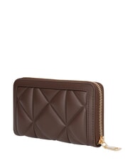 LOVE MOSCHINO EMBOSSED Grand portefeuille zipp&eacute; chocolat - Portefeuilles Femme - 2