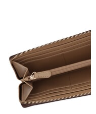 LOVE MOSCHINO EMBOSSED Grand portefeuille zipp&eacute; chocolat - Portefeuilles Femme - 5