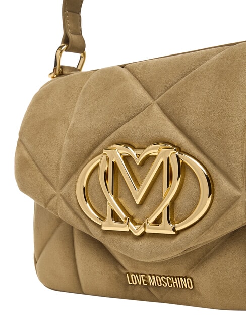 EMBOSSED Mini sac &agrave; main avec bandouli&egrave;re sable - Sacs pour Femme