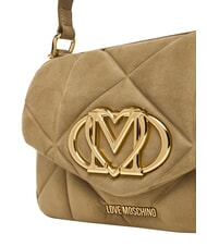 LOVE MOSCHINO EMBOSSED Mini sac &agrave; main avec bandouli&egrave;re sable - Sacs pour Femme - 5