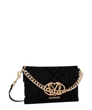 LOVE MOSCHINO EMBOSSED Pochette &agrave; cha&icirc;ne Noir - Sacs pour Femme - 3