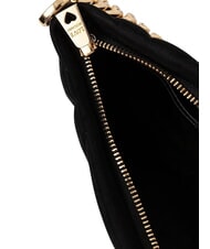 LOVE MOSCHINO EMBOSSED Pochette &agrave; cha&icirc;ne Noir - Sacs pour Femme - 4