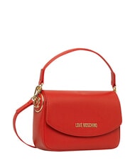 LOVE MOSCHINO CHUNKY TAB Sac &agrave; rabat et bandouli&egrave;re ROUGE - Sacs pour Femme - 4