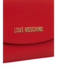 LOVE MOSCHINO CHUNKY TAB Sac &agrave; rabat et bandouli&egrave;re ROUGE - Sacs pour Femme - 5