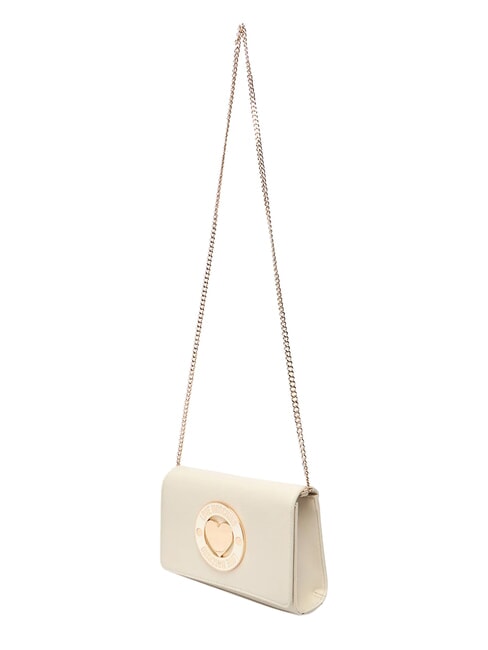 SMART DAILY Pochette avec bandouli&egrave;re en m&eacute;tal Ivoire - Sacs pour Femme