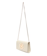 LOVE MOSCHINO SMART DAILY Pochette avec bandouli&egrave;re en m&eacute;tal Ivoire - Sacs pour Femme - 3