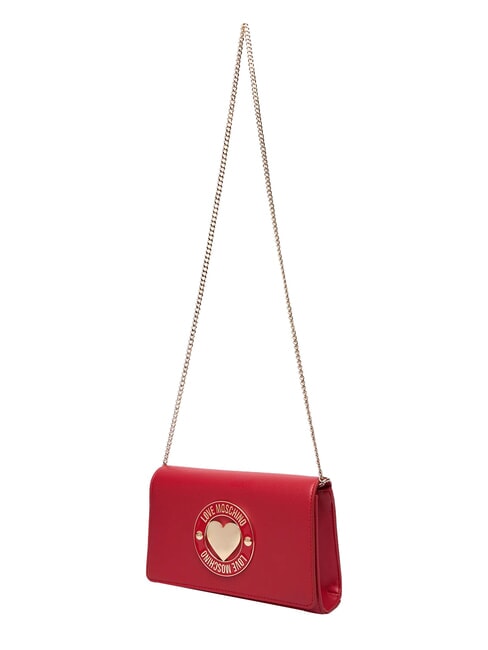 SMART DAILY Pochette avec bandouli&egrave;re en m&eacute;tal ROUGE - Sacs pour Femme