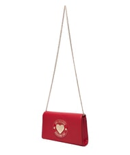 LOVE MOSCHINO SMART DAILY Pochette avec bandouli&egrave;re en m&eacute;tal ROUGE - Sacs pour Femme - 3