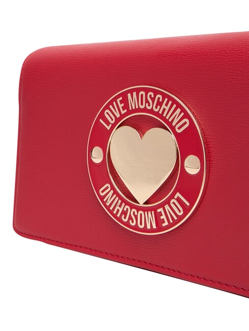 SMART DAILY Pochette avec bandouli&egrave;re en m&eacute;tal ROUGE - Sacs pour Femme